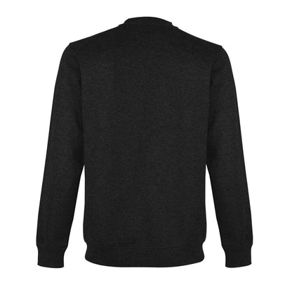 Black - Back - Lonsdale Mens Essential Logo Crew Neck Sweatshirt