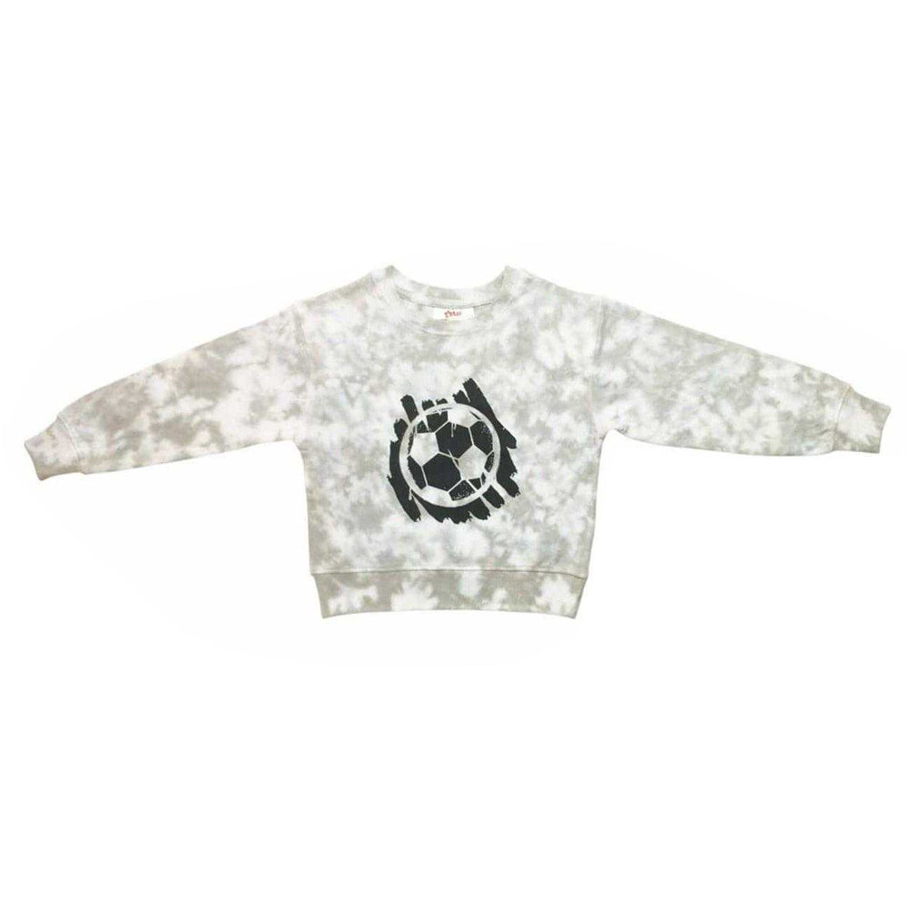 Green - Back - Star Childrens-Kids Tie Dye Regular Long-Sleeved Sweatshirt and Shorts Set