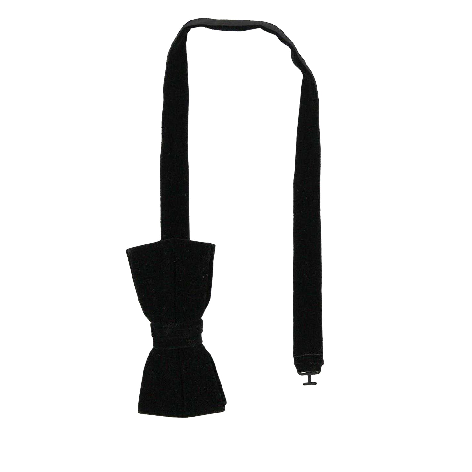 Black - Front - Twisted Tailor Velvet Formal Bow Tie