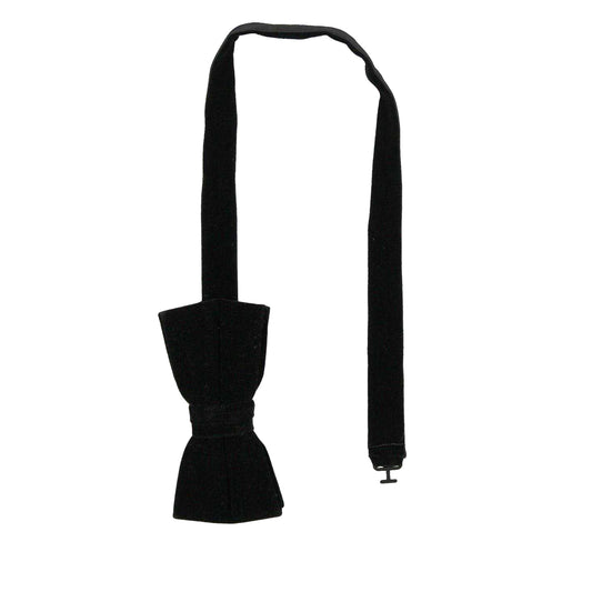 Black - Front - Twisted Tailor Velvet Formal Bow Tie