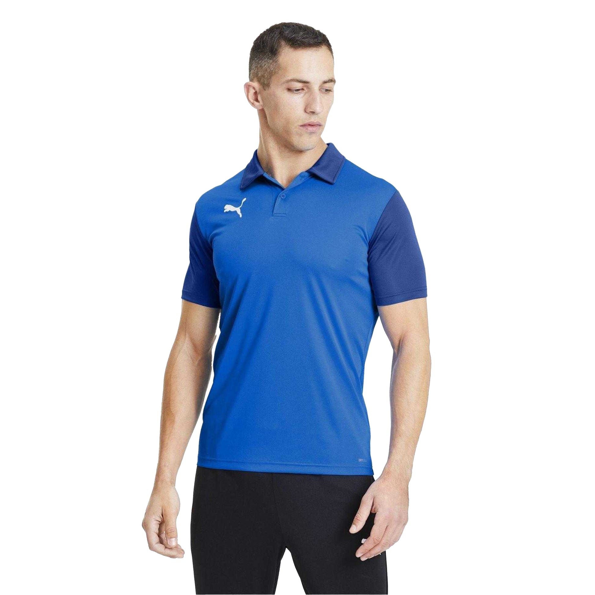 Blue - Side - Puma Mens TeamGoal 23 Sideline Polo Shirt