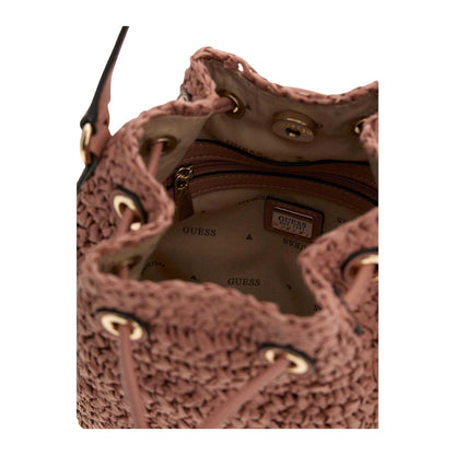 Pink - Lifestyle - Guess Ofelia Paperstraw Summer Bucket Bag