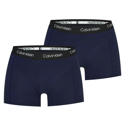 Navy - Front - Calvin Klein Mens Underwear (Pack of 2)