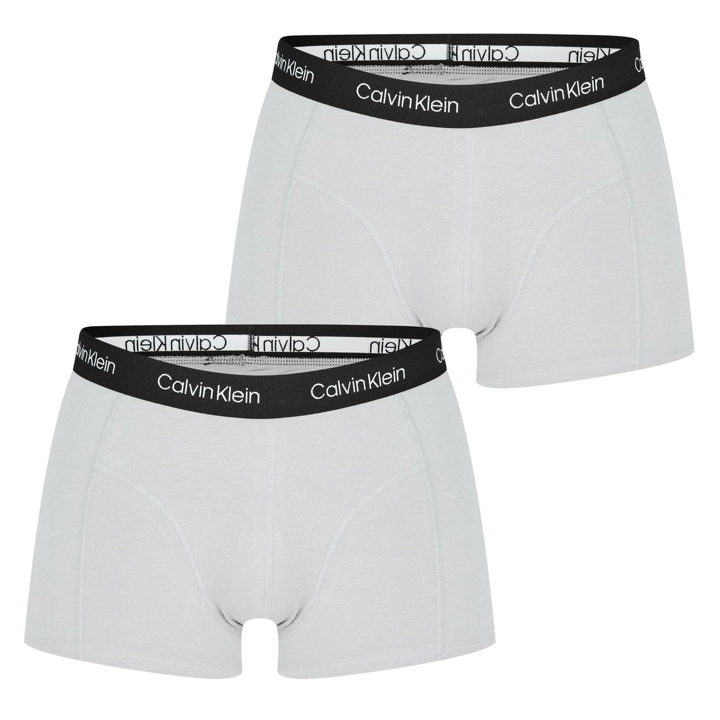 Grey - Front - Calvin Klein Mens Underwear (Pack of 2)