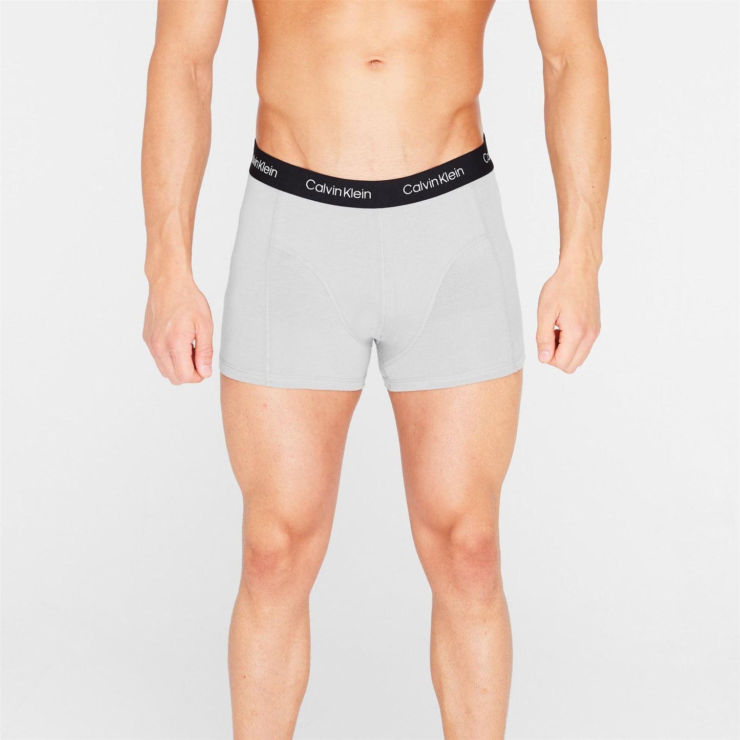 Grey - Back - Calvin Klein Mens Underwear (Pack of 2)