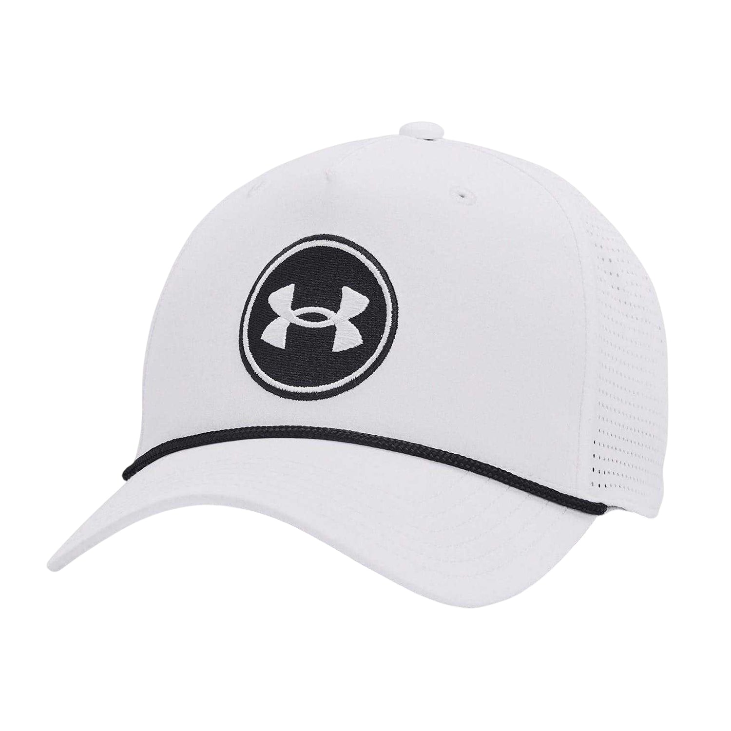 White - Front - Under Armour Mens Drive Rope Snapback Cap