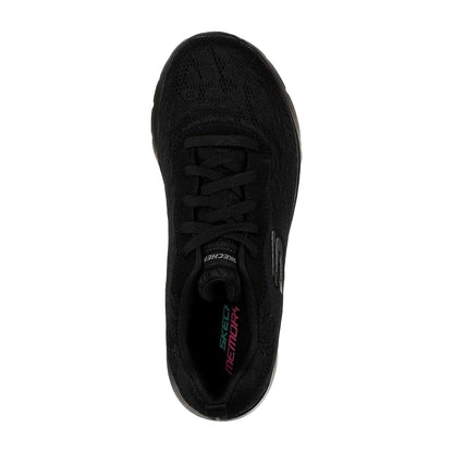 Black - Side - Skechers Womens-Ladies Dynamight 2.0 Trainers