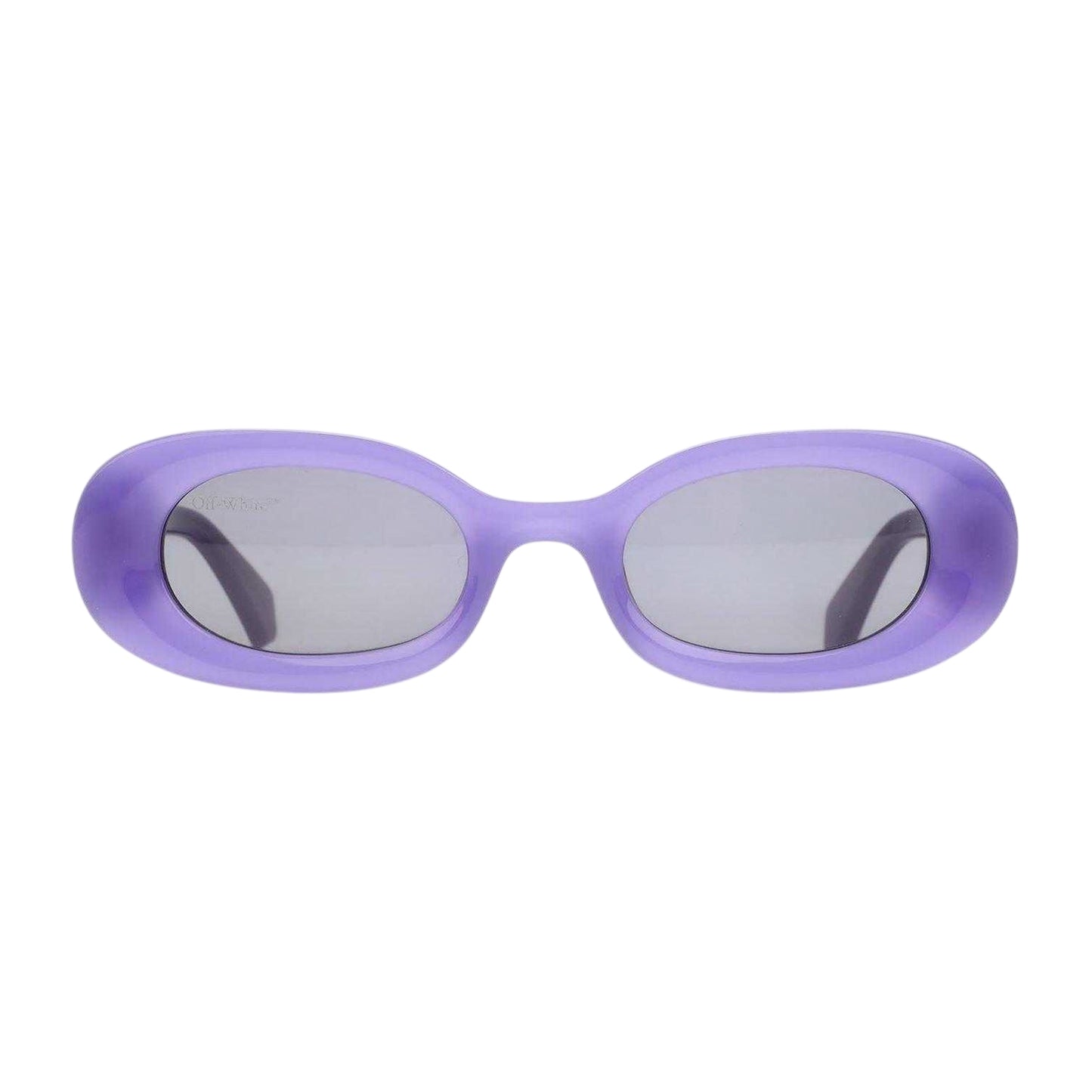 Dark Purple - Back - Off White Logo Sunglasses