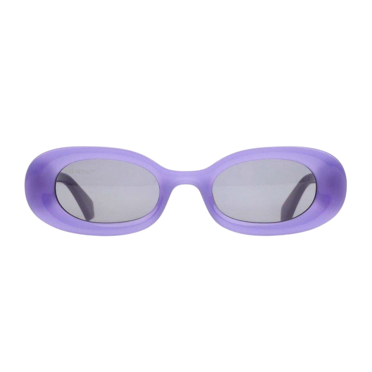 Dark Purple - Back - Off White Logo Sunglasses