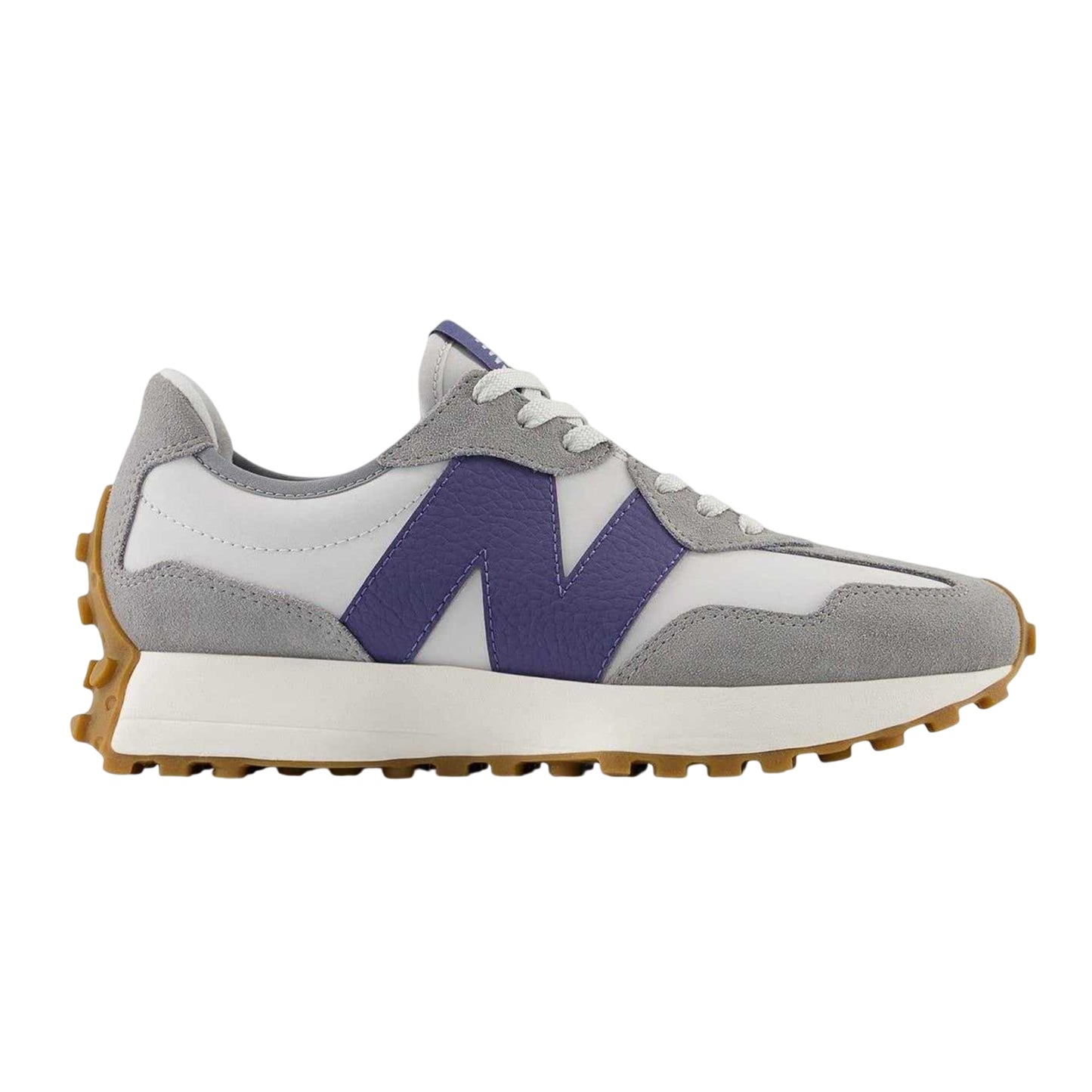 Slate - Front - New Balance Unisex Adult 327 N Suede Flat Trainers
