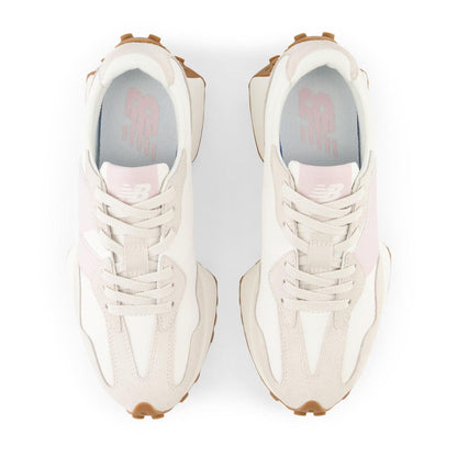 Moonbeam - Back - New Balance Womens-Ladies 327 Logo Suede Trainers