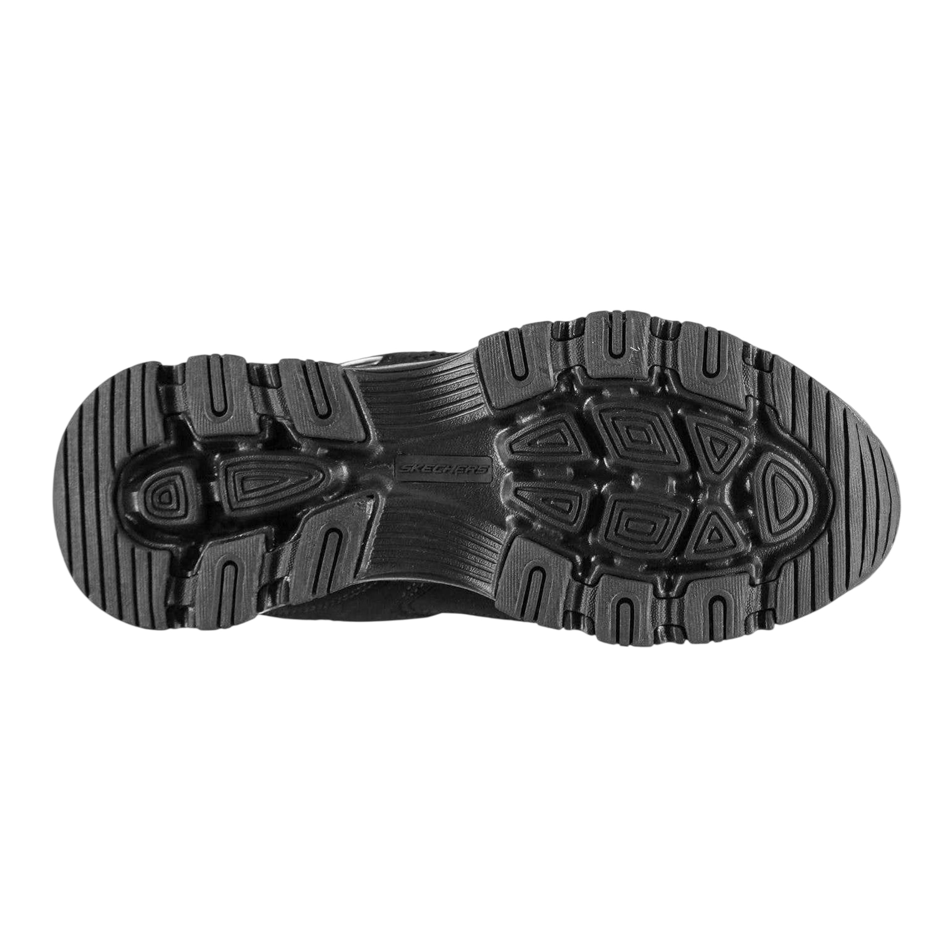 Black - Side - Skechers Womens-Ladies Icon Dlite Leather Trainers