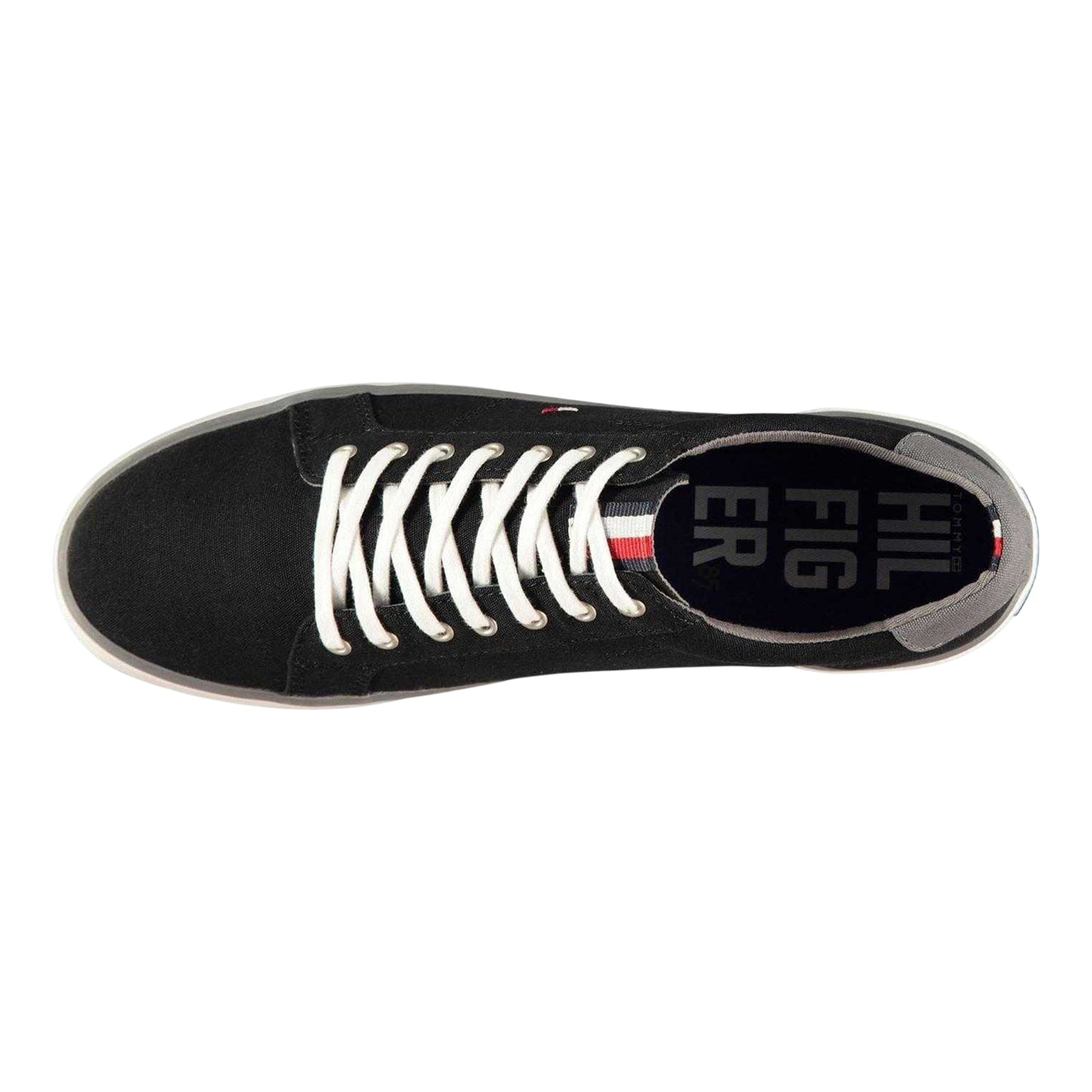 Black-White - Back - Tommy Hilfiger Mens Harlow 1D Flag Logo Trainers