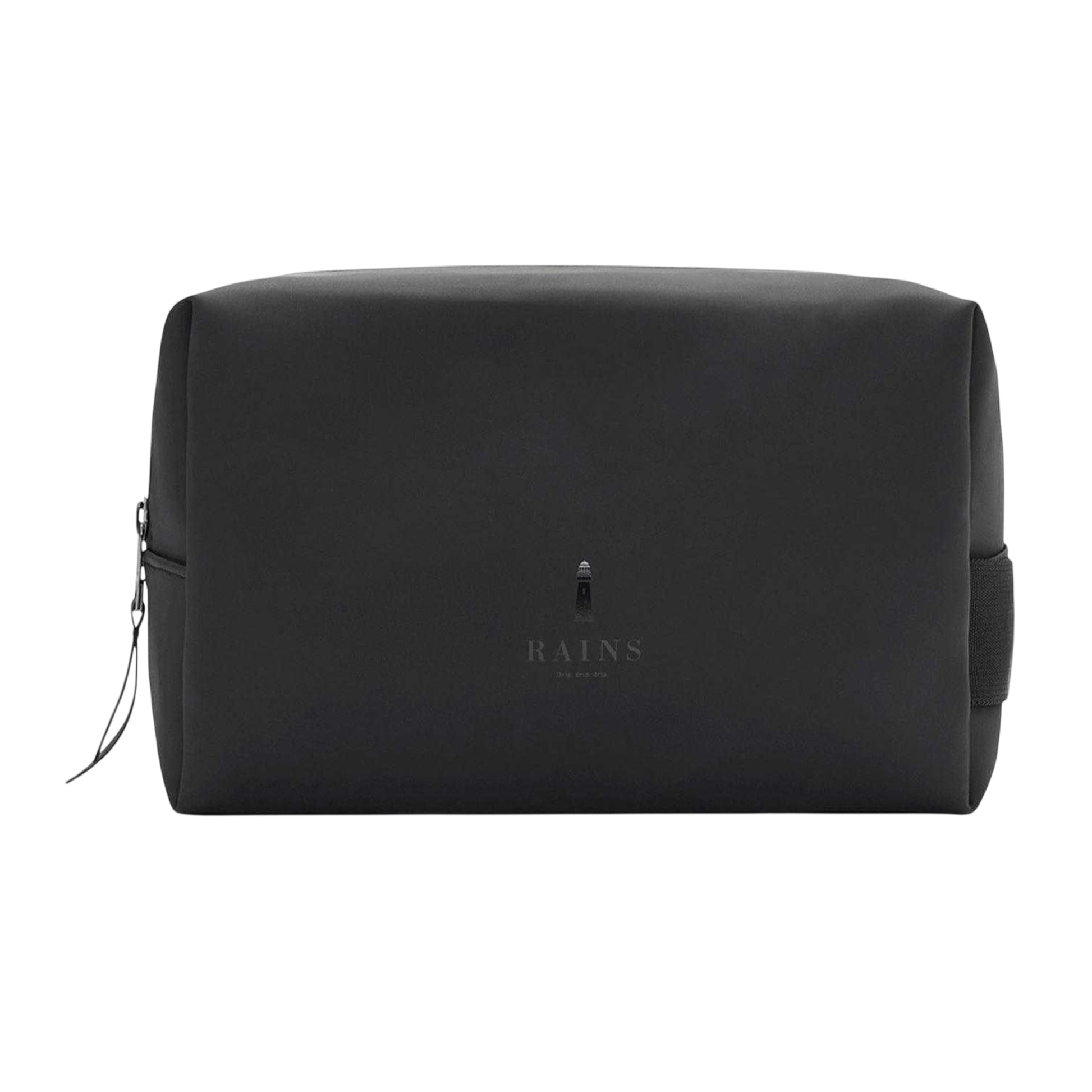 Black - Front - Rains Waterproof Wash Bag