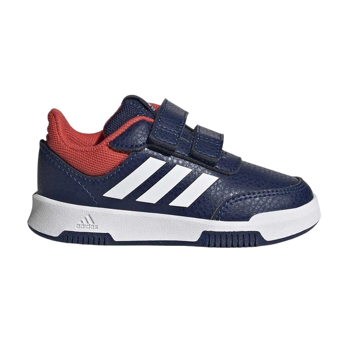 Navy-Red - Front - Adidas Baby Boys Tensaur Flat Trainers
