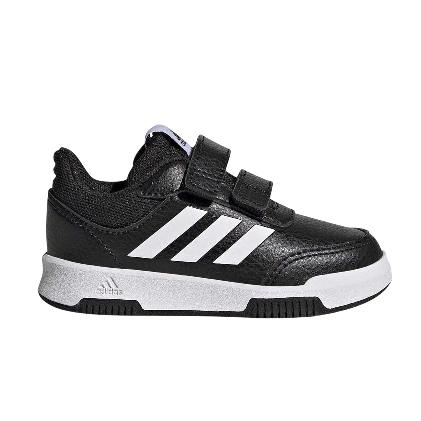Black-White - Front - Adidas Baby Boys Tensaur Flat Trainers
