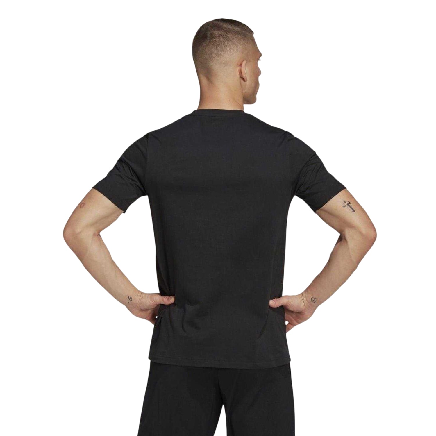 Black - Back - Adidas Mens Entrada 22 T-Shirt