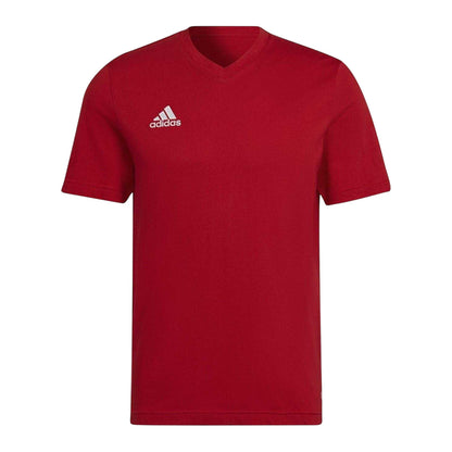 Red - Front - Adidas Mens Entrada 22 T-Shirt