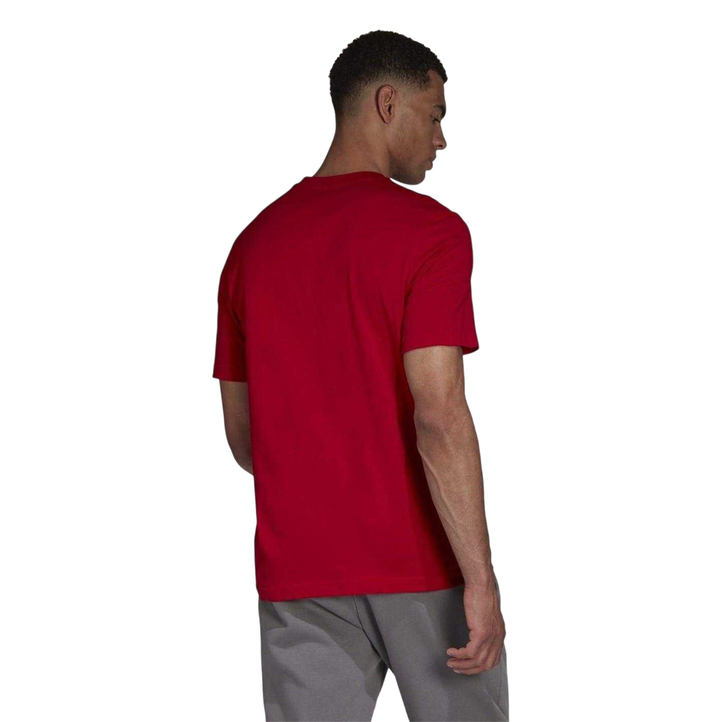 Red - Back - Adidas Mens Entrada 22 T-Shirt