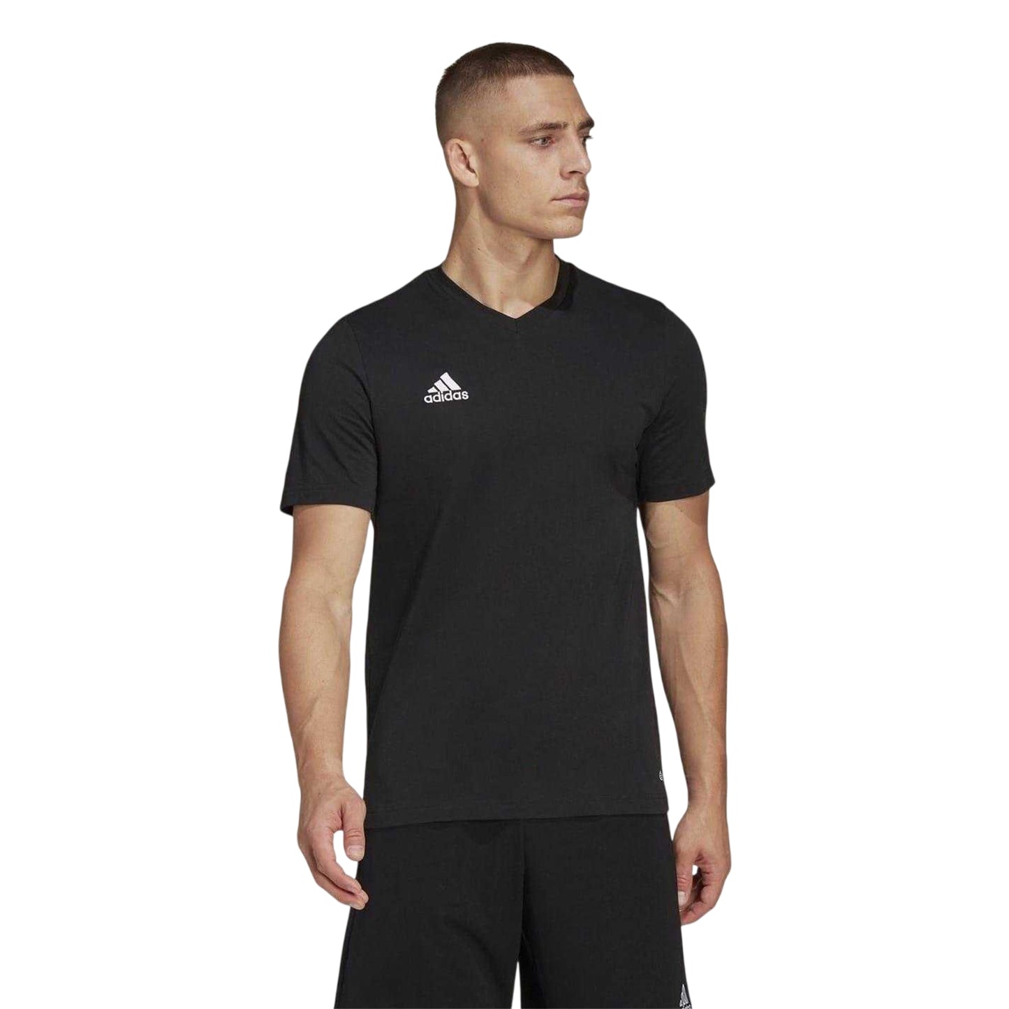 Black - Side - Adidas Mens Entrada 22 T-Shirt