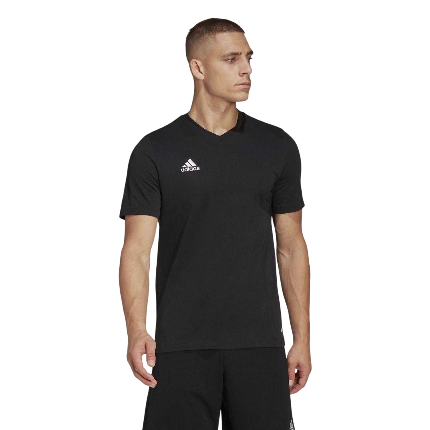 Black - Side - Adidas Mens Entrada 22 T-Shirt