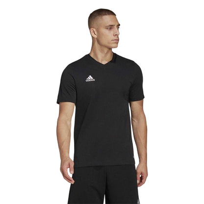 Black - Side - Adidas Mens Entrada 22 T-Shirt