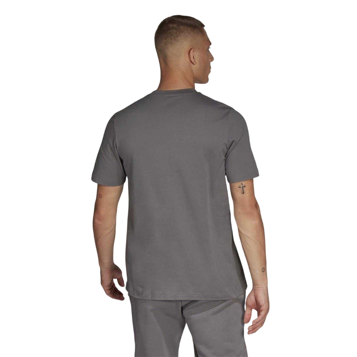 Grey - Back - Adidas Mens Entrada 22 T-Shirt