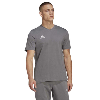 Grey - Side - Adidas Mens Entrada 22 T-Shirt