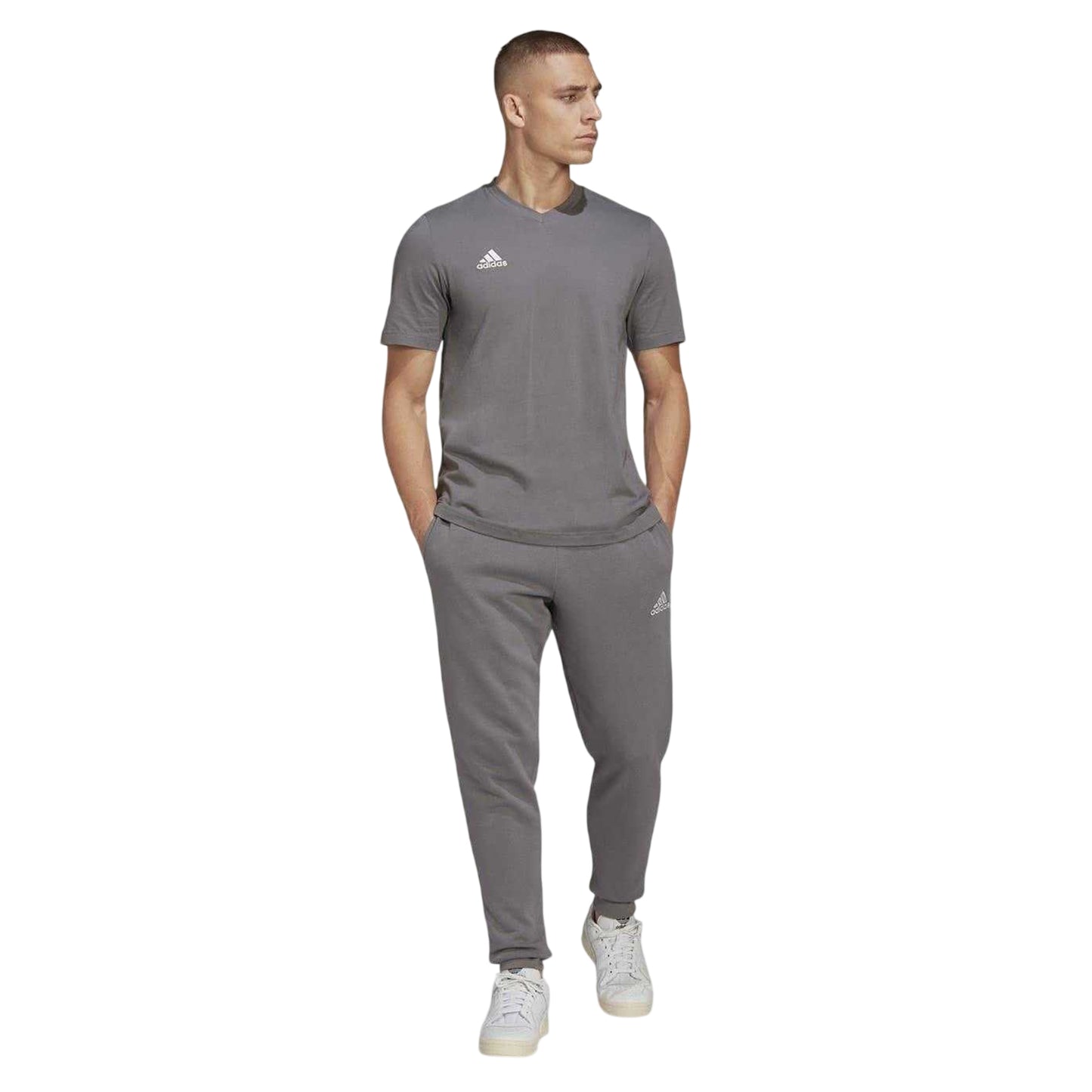 Grey - Lifestyle - Adidas Mens Entrada 22 T-Shirt
