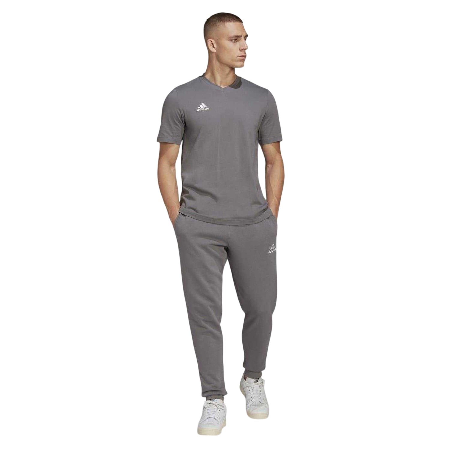Grey - Lifestyle - Adidas Mens Entrada 22 T-Shirt