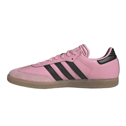 Pink-Black-Gum - Side - Adidas Womens-Ladies Messi Leather Trainers