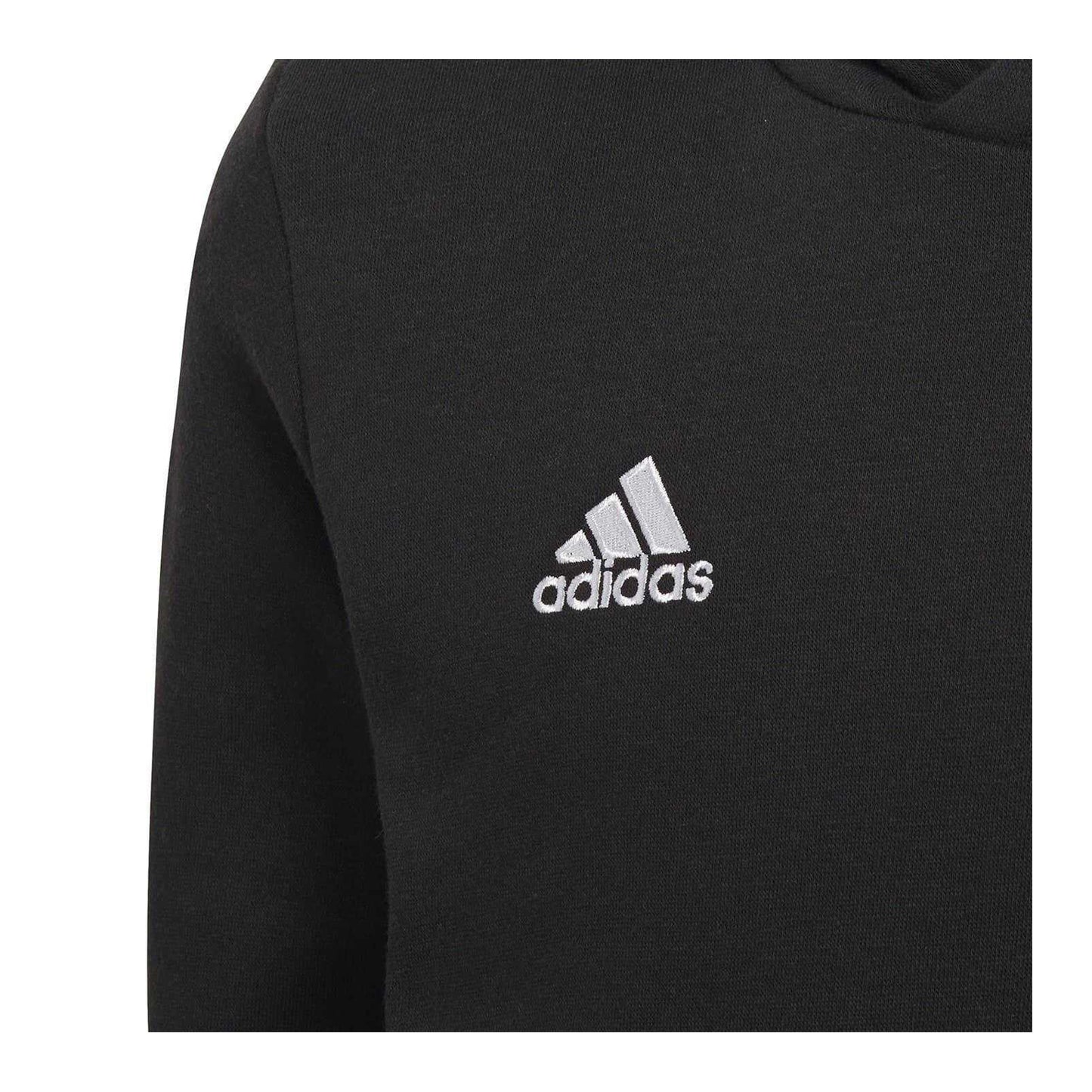 Black - Side - Adidas Childrens-Kids Entrada 22 Hoodie