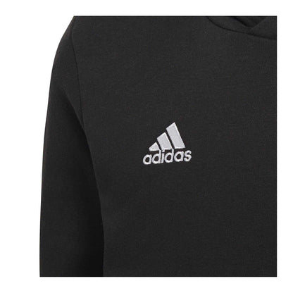 Black - Side - Adidas Childrens-Kids Entrada 22 Hoodie