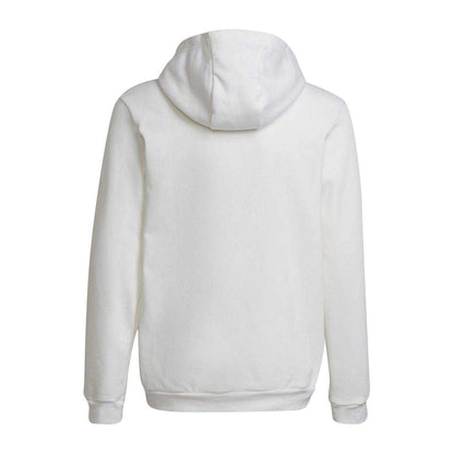 White-Black - Back - Adidas Childrens-Kids Entrada 22 Hoodie