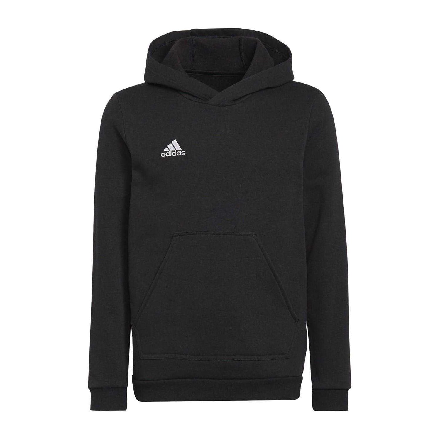 Black - Front - Adidas Childrens-Kids Entrada 22 Hoodie