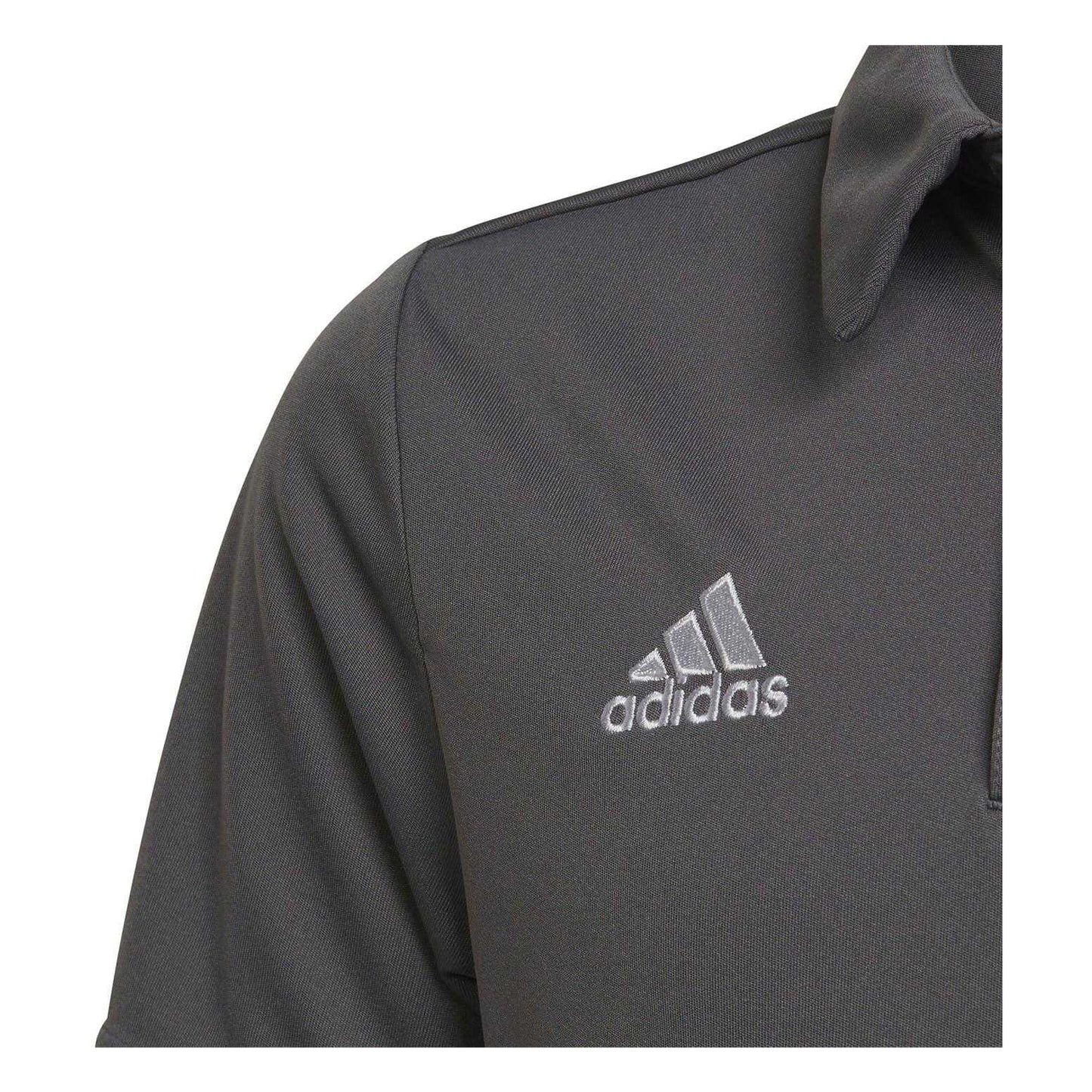 Grey - Side - Adidas Childrens-Kids Entrada 22 Polo Shirt