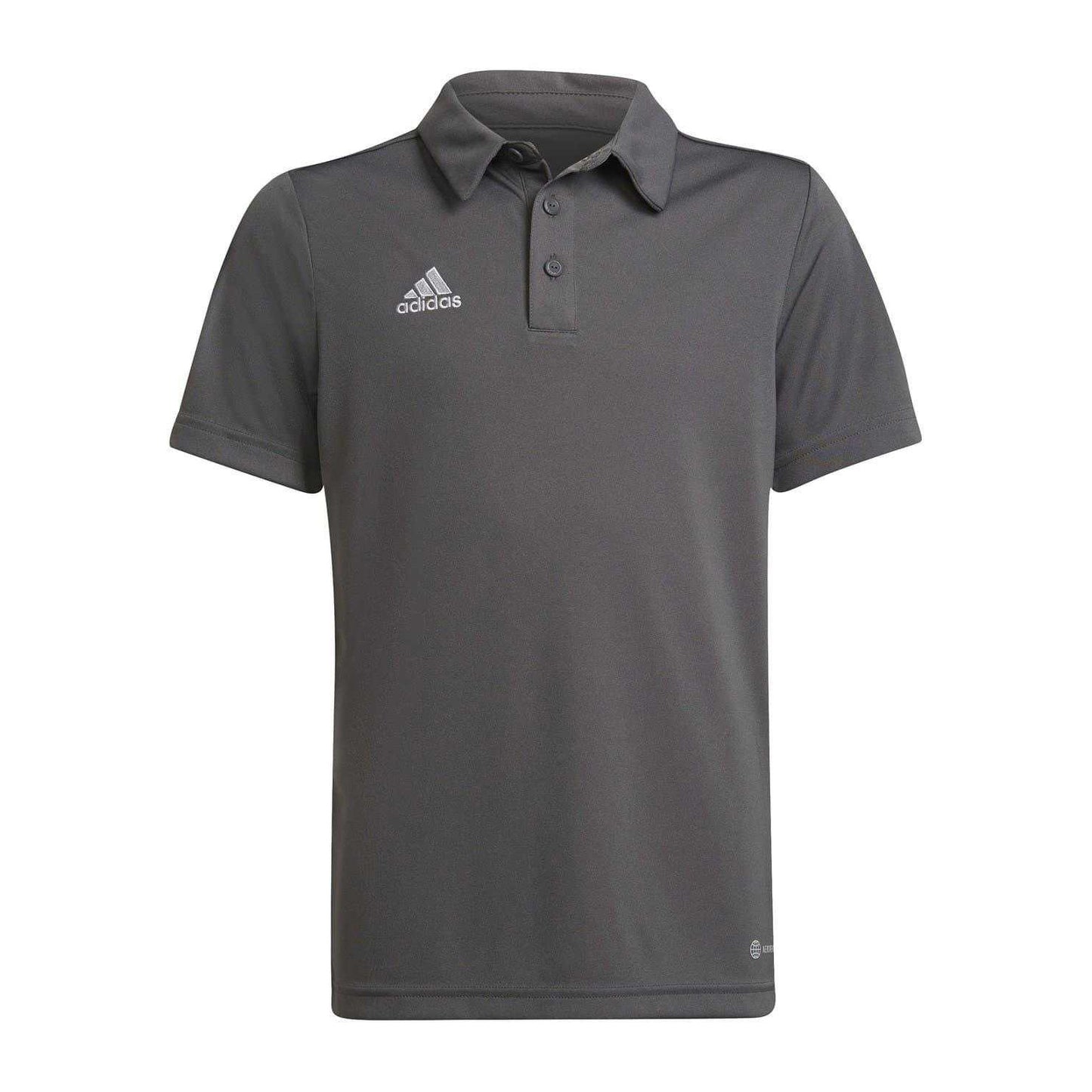 Grey - Front - Adidas Childrens-Kids Entrada 22 Polo Shirt