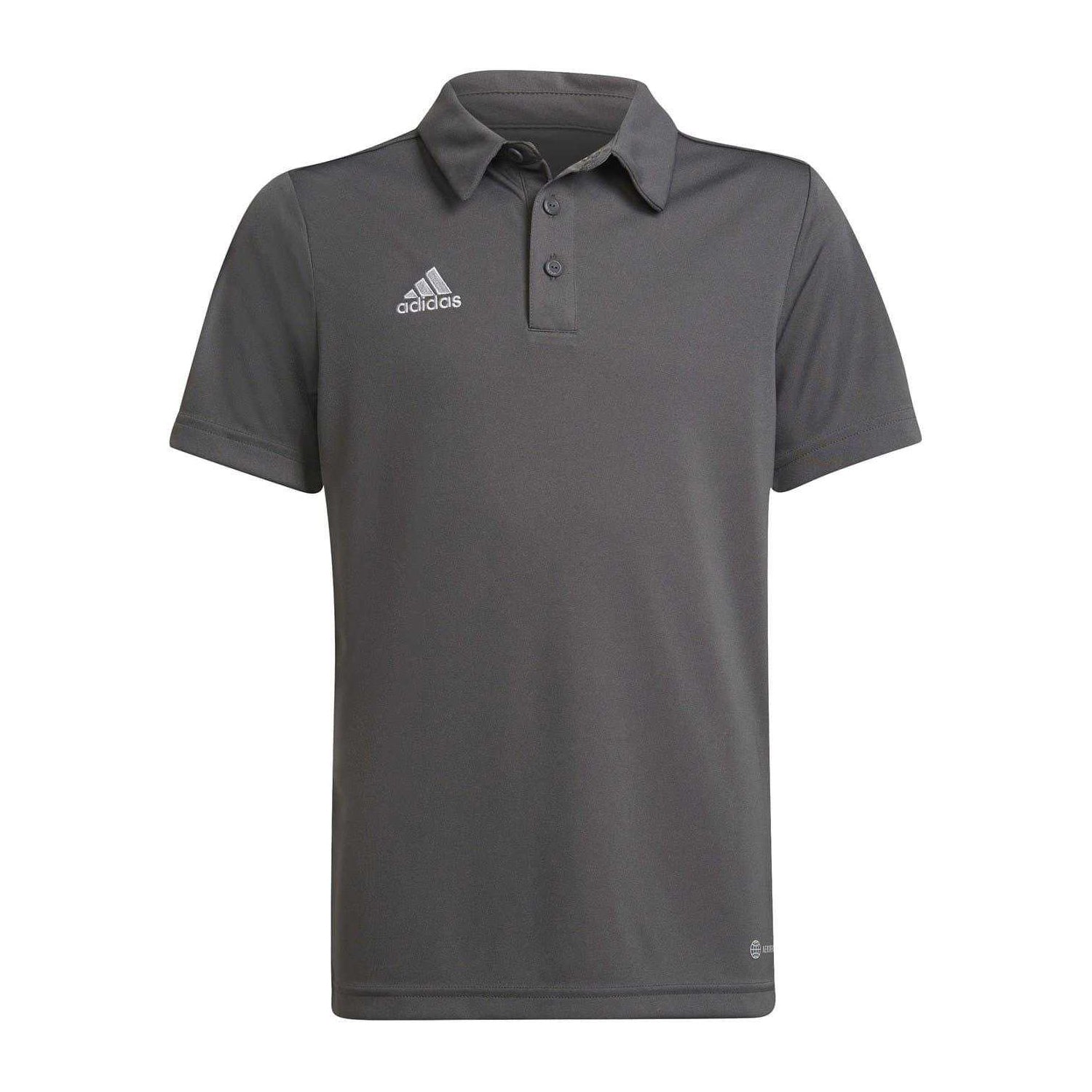 Grey - Front - Adidas Childrens-Kids Entrada 22 Polo Shirt
