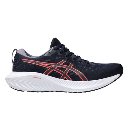 Navy-Coral - Front - Asics Womens-Ladies Gel Excite Cushioned Trainers