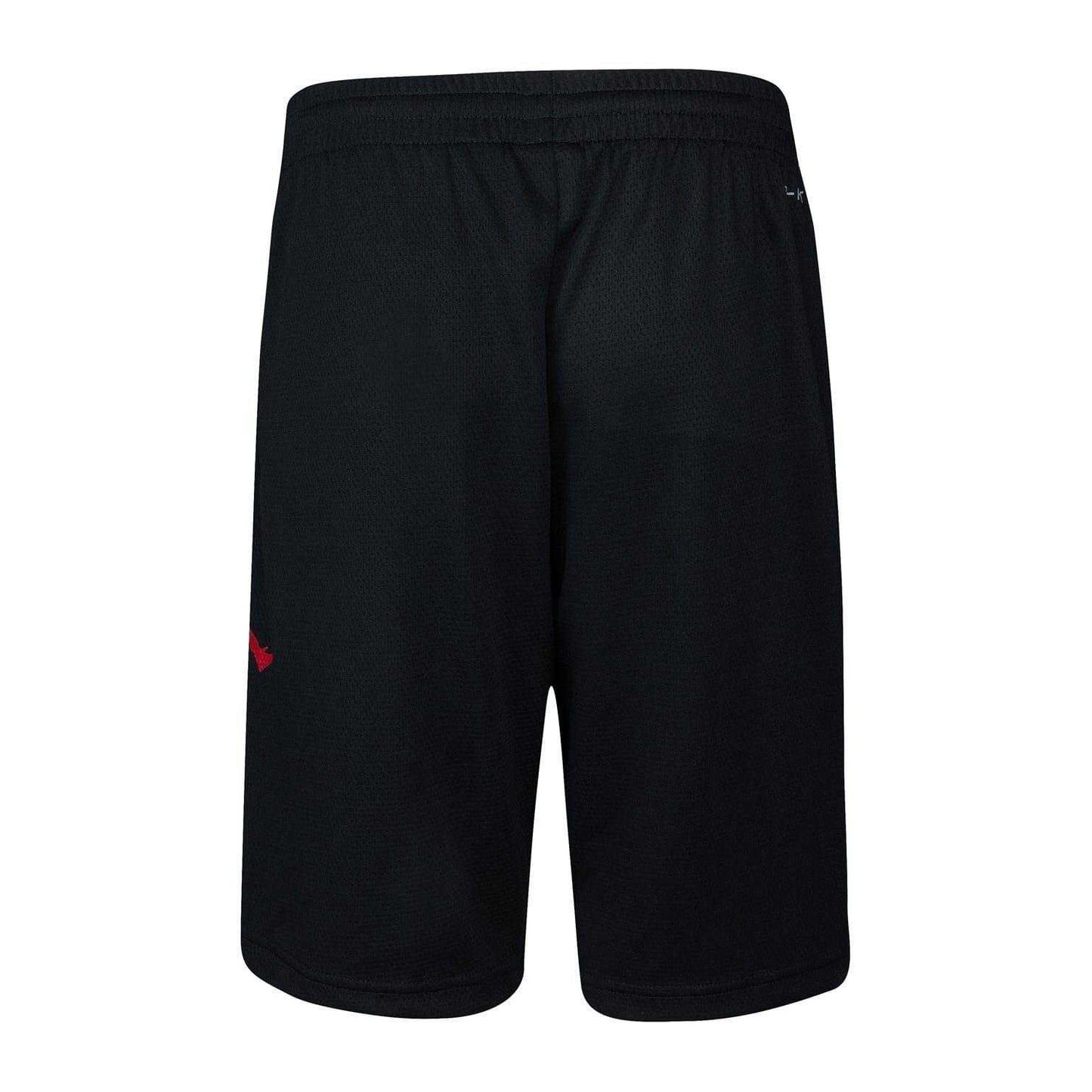 Black - Back - Nike Childrens-Kids Mesh Basketball Shorts