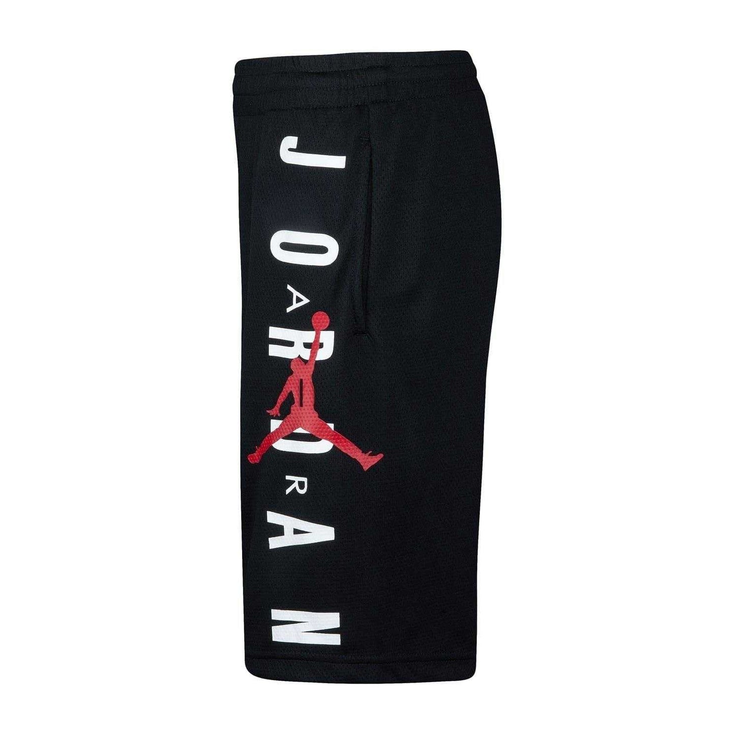 Black - Side - Nike Childrens-Kids Mesh Basketball Shorts