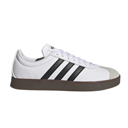 White-Black-Gum - Front - Adidas Womens-Ladies 3 Stripes Synthetic Trainers