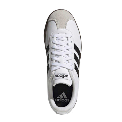 White-Black-Gum - Lifestyle - Adidas Womens-Ladies 3 Stripes Synthetic Trainers