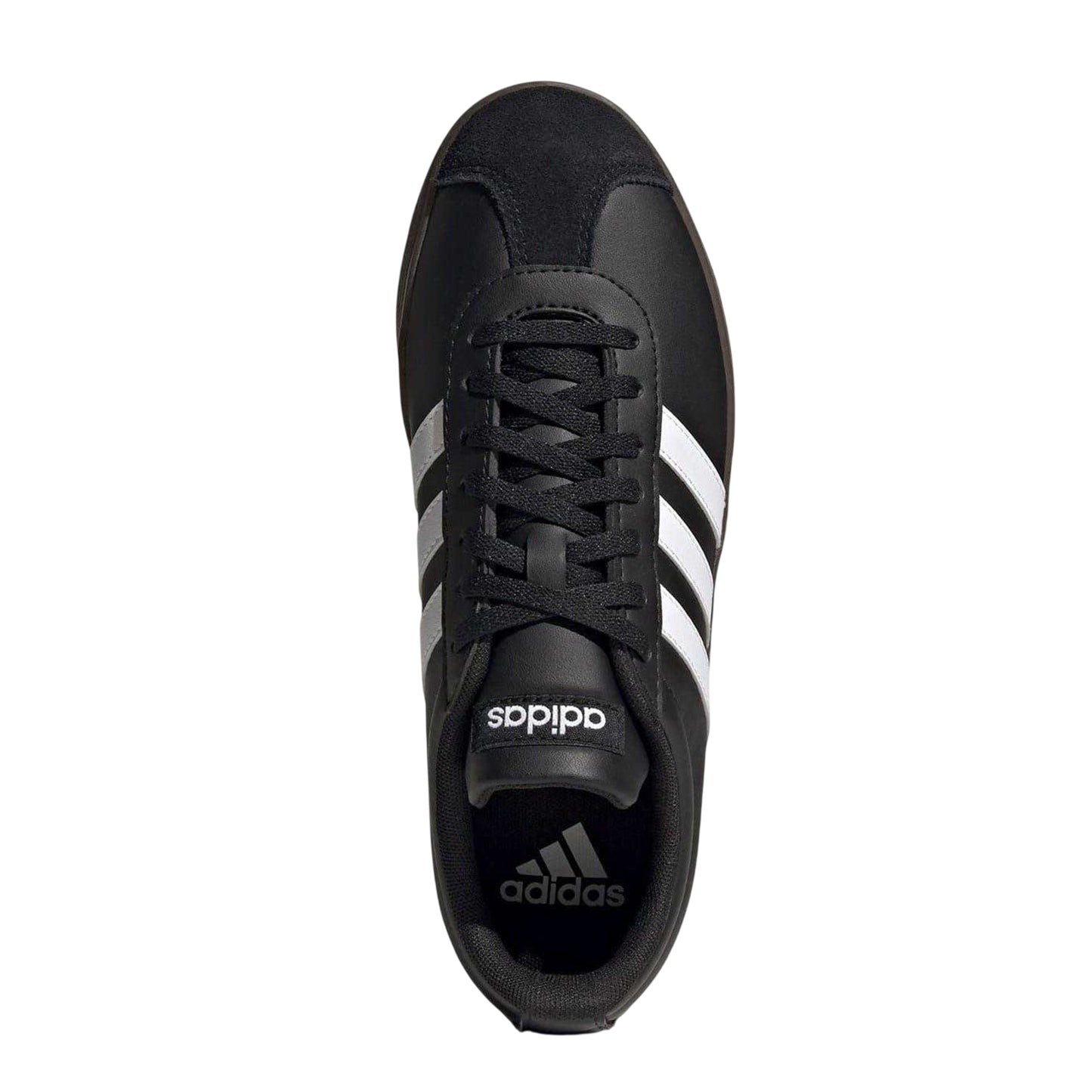 Black-White-Gum - Lifestyle - Adidas Womens-Ladies 3 Stripes Synthetic Trainers