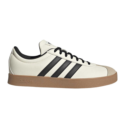 Off White-Gum - Front - Adidas Womens-Ladies 3 Stripes Synthetic Trainers