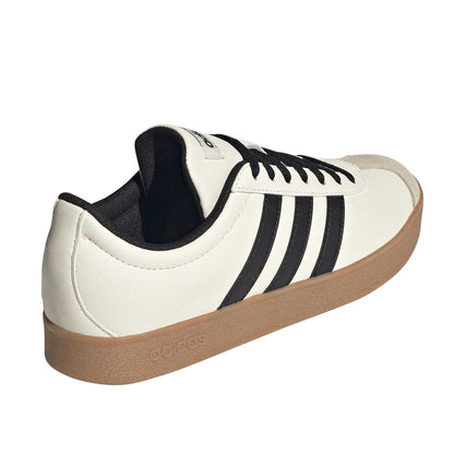 Off White-Gum - Back - Adidas Womens-Ladies 3 Stripes Synthetic Trainers
