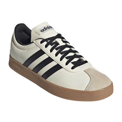 Off White-Gum - Lifestyle - Adidas Womens-Ladies 3 Stripes Synthetic Trainers