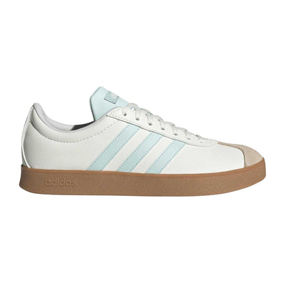 White - Front - Adidas Womens-Ladies 3 Stripes Synthetic Trainers