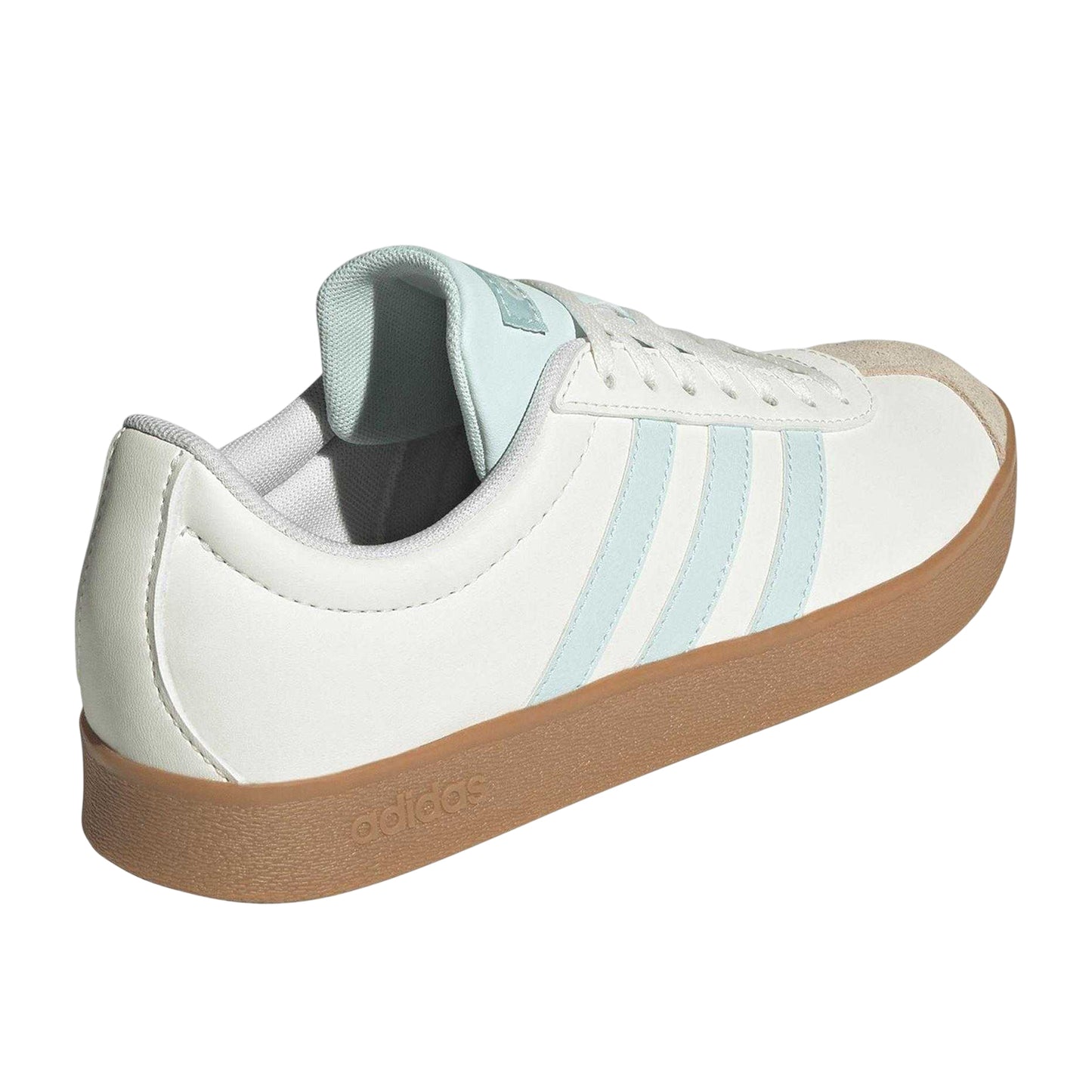 White - Back - Adidas Womens-Ladies 3 Stripes Synthetic Trainers