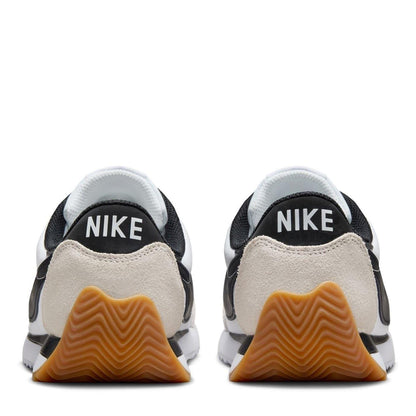 White-Black - Lifestyle - Nike Womens-Ladies Waffle Debut Suede Wedge Trainers